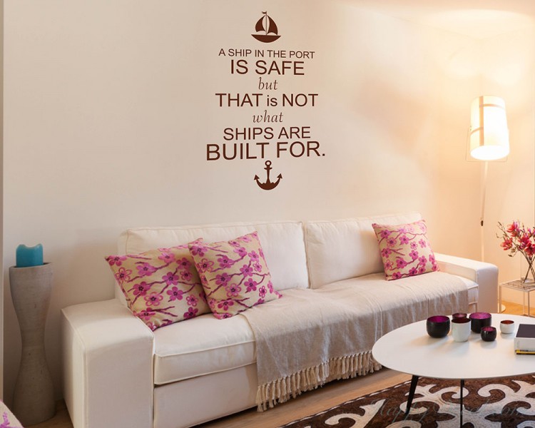 A Ship Quotes Wall Decal